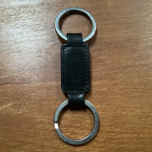 Coach Black Leather Silver-tone Valet Key Rings - Picture 9 of 10